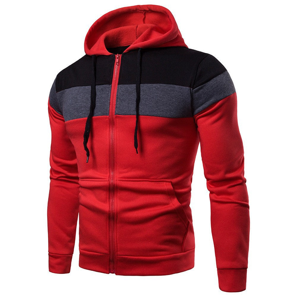 Herren modische Kapuzenjacke mit Farbblockdesign Krohn-e