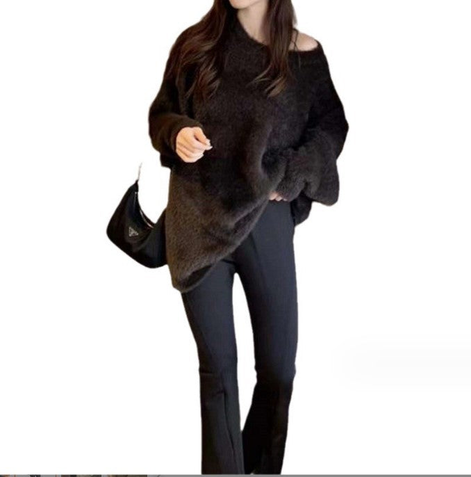 Damen weicher Strickpullover im lässigen Oversized-Stil Krohn-e