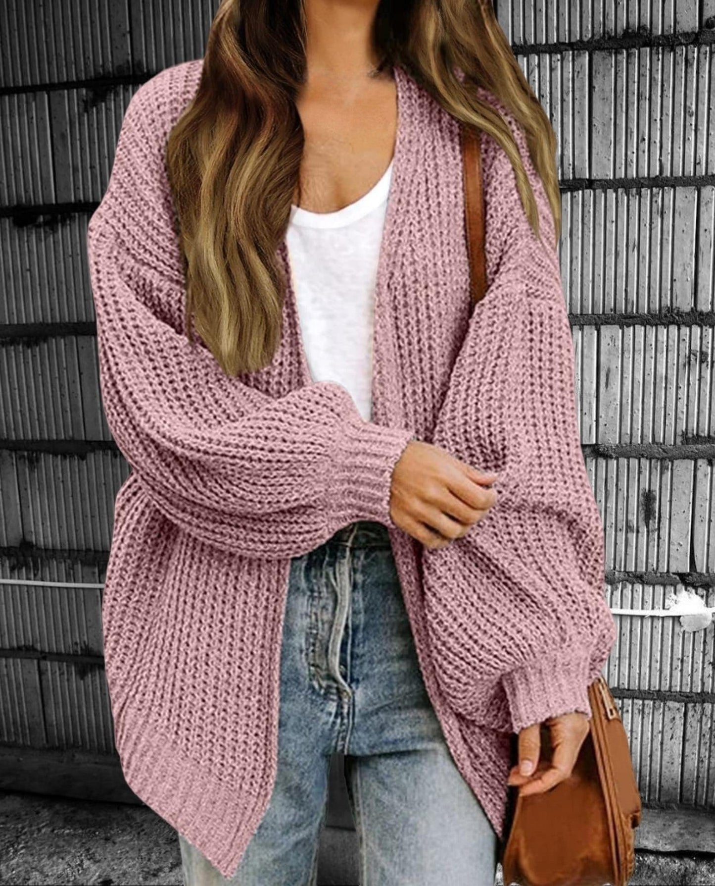 Damen Grobstrickjacke mit oversized Schnitt und lässigem Design Krohn-e