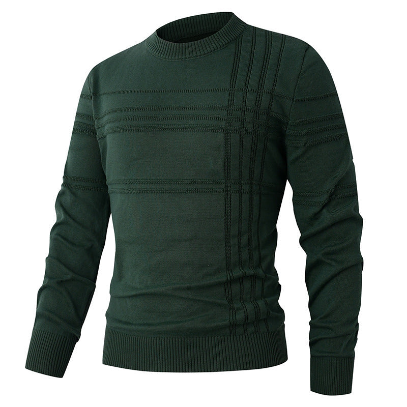 Herren Pullover mit strukturiertem Muster und Rundhalsausschnitt Krohn-e