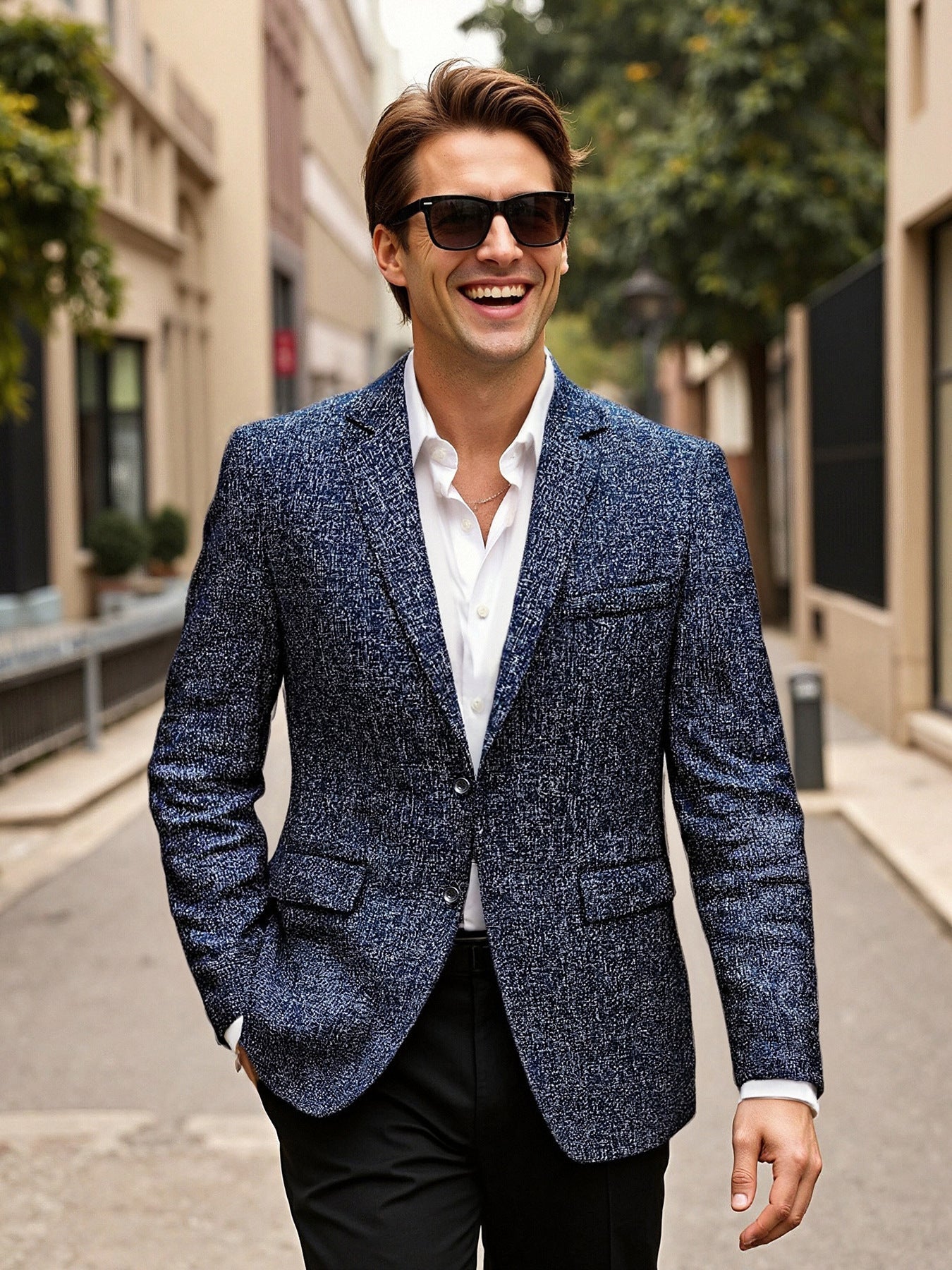 Herren eleganter Blazer aus Wolle Krohn-e