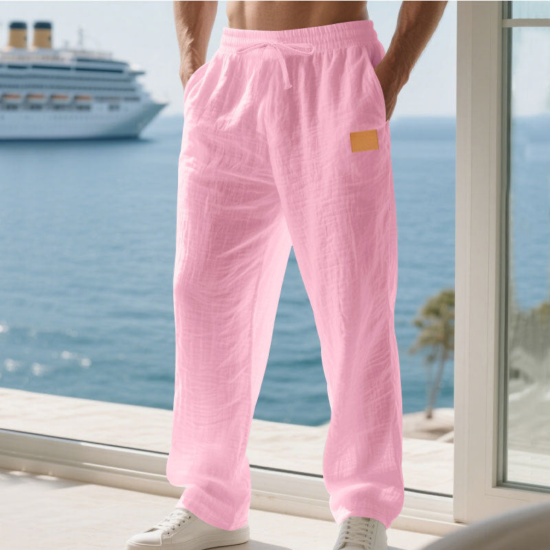 Herren Bequeme und luftige Sommerhose aus leichtem Leinenmaterial Krohn-e