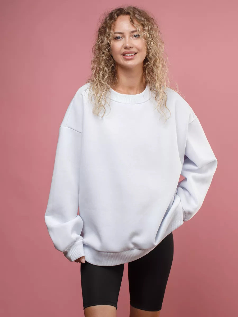 Fudus: Casual Rundhals Oversized Pullover