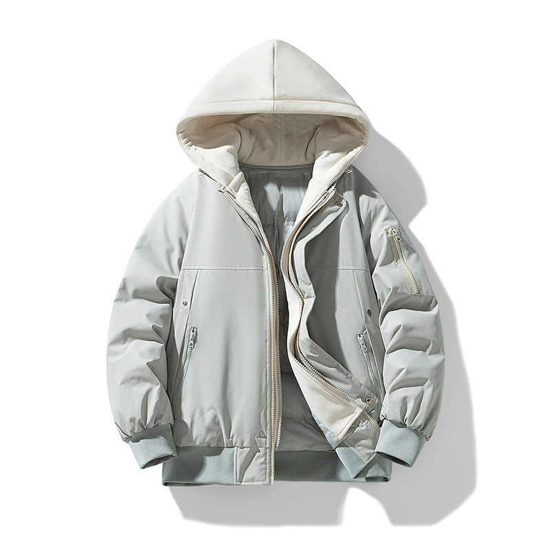 Damen wattierte Übergangsjacke mit abnehmbarem Kapuzensystem und stylischem Innenfutter Krohn-e