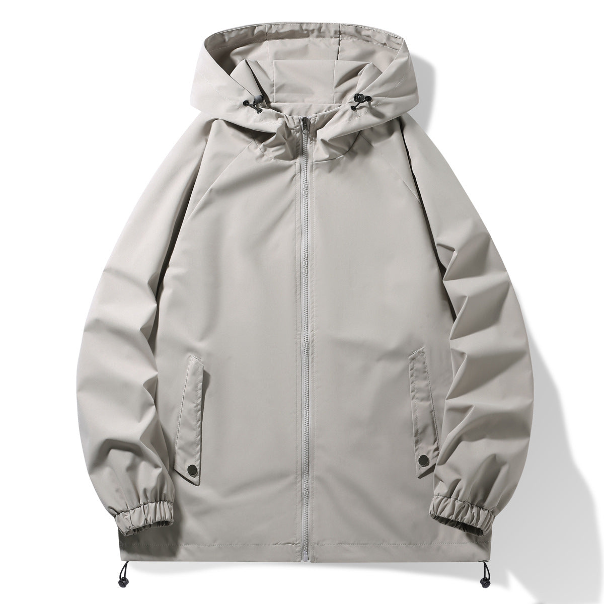 Herren Funktionsjacke mit verstellbarem Kapuzenkragen und elastischen Ärmelbündchen Krohn-e