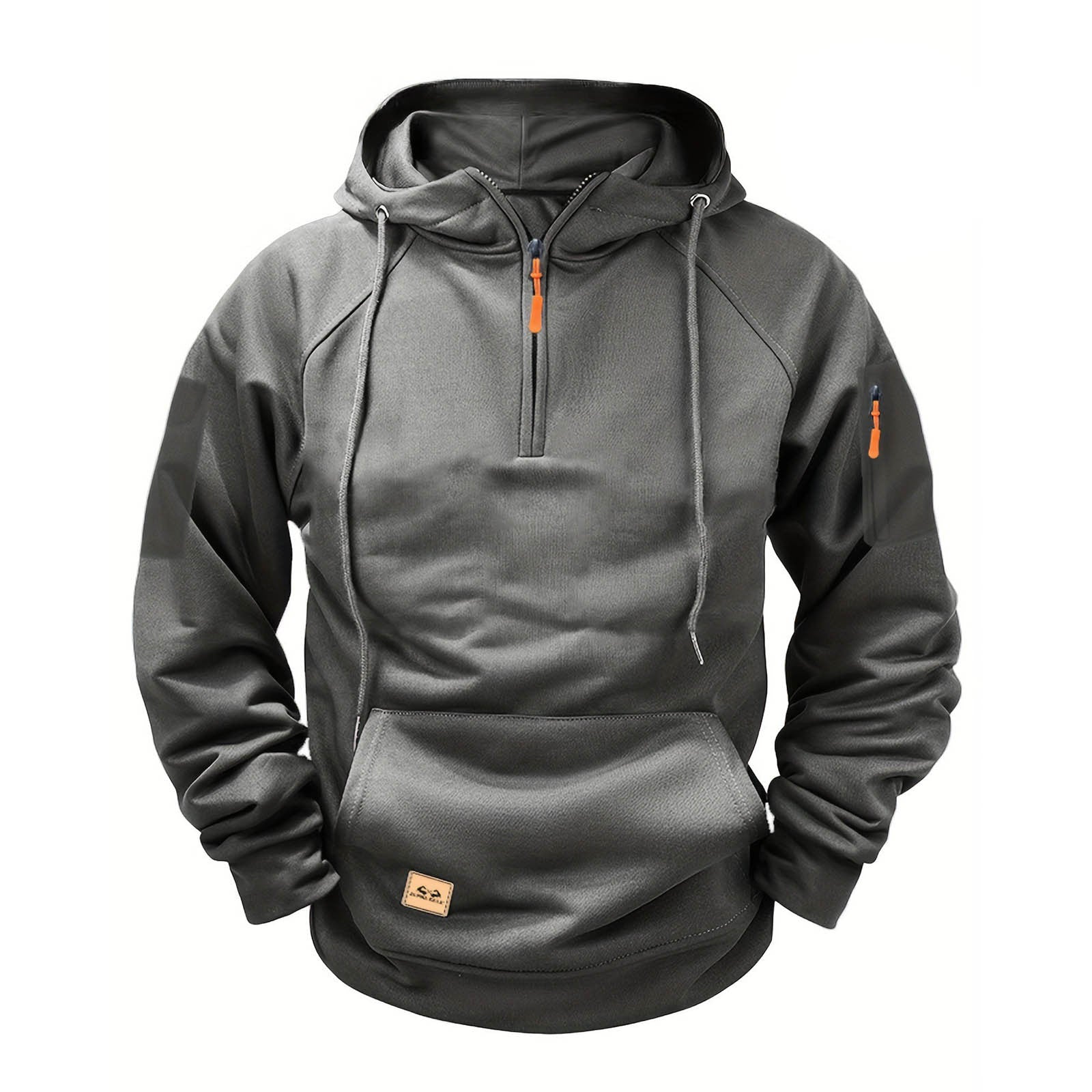 Herren sportlicher Kapuzenpullover mit praktischem Reißverschluss Krohn-e