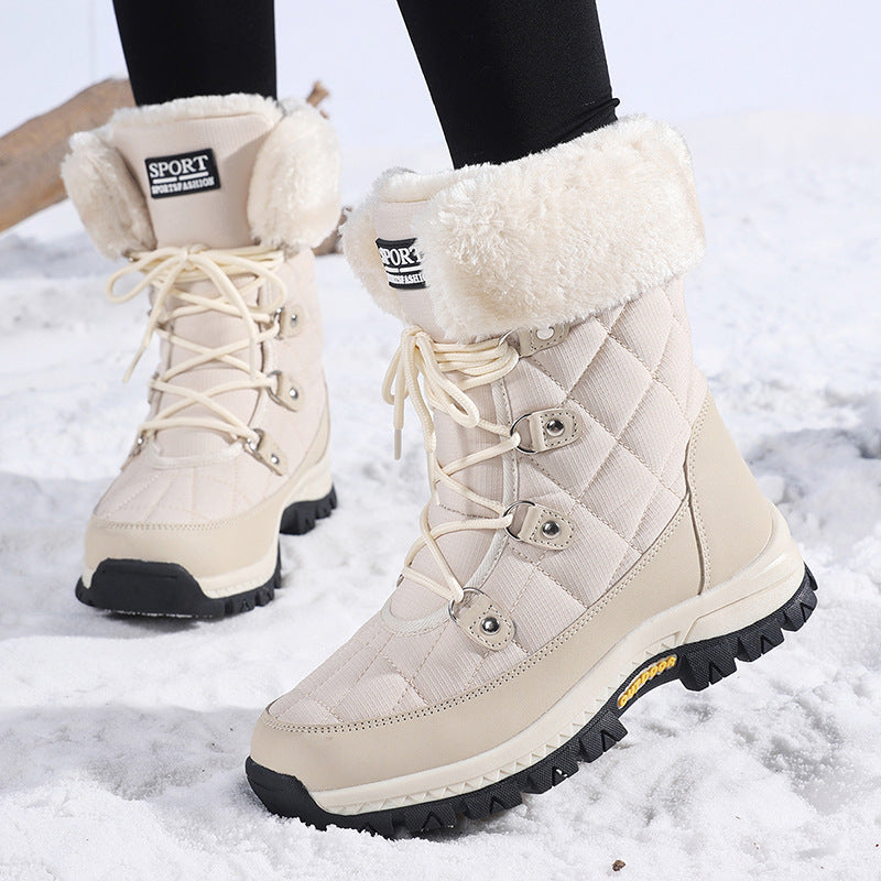 Damen Winterstiefel mit rutschfester Sohle und warmem Innenfutter Krohn-e