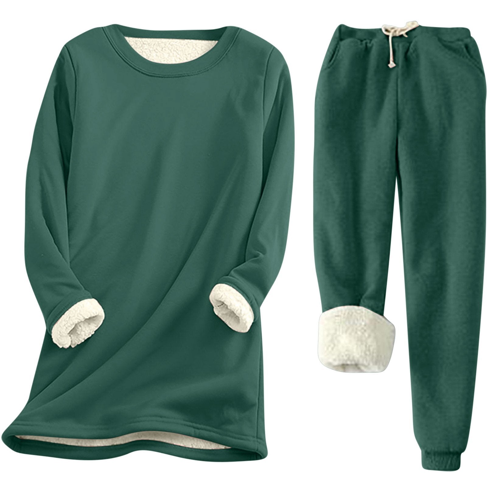 Damen Freizeit Sweatshirt-Set mit kuscheligem Innenfutter und lässiger Passform Krohn-e