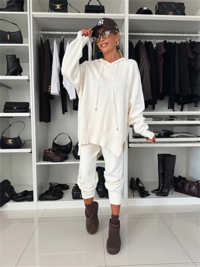 Damen lässiges Sport-Set mit oversized Hoodie und lässigen Jogginghosen Krohn-e