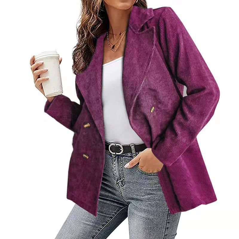 Damen Modernes Cordblazer mit lässigem Schnitt und praktischen Taschen Krohn-e