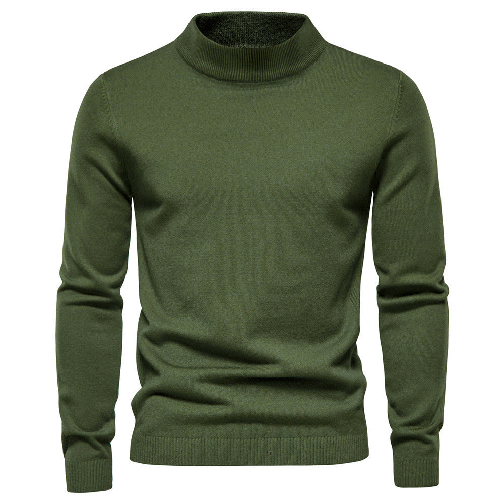Herren eleganter Rollkragenpullover aus feiner Wolle Krohn-e