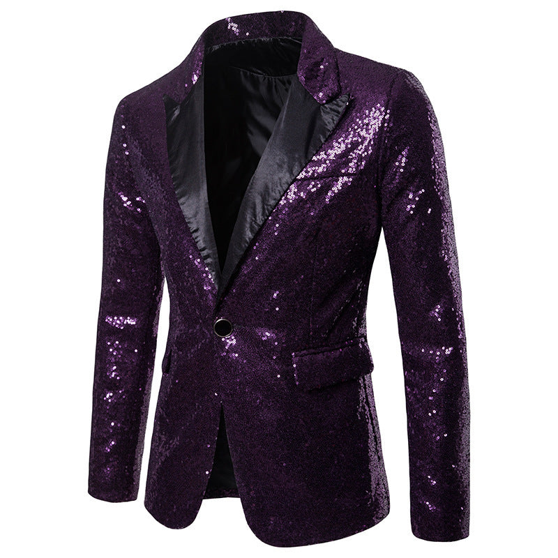 Herren Glitzernder Festtagsblazer mit elegantem Schnitt Krohn-e