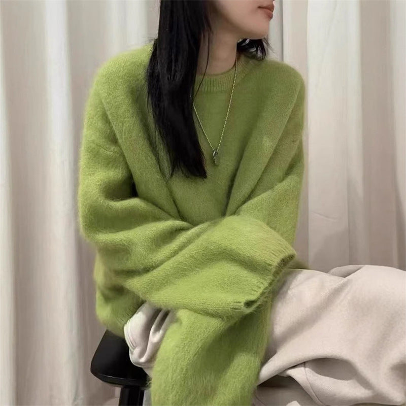 Damen Pullover mit weichem, flauschigem Material Krohn-e
