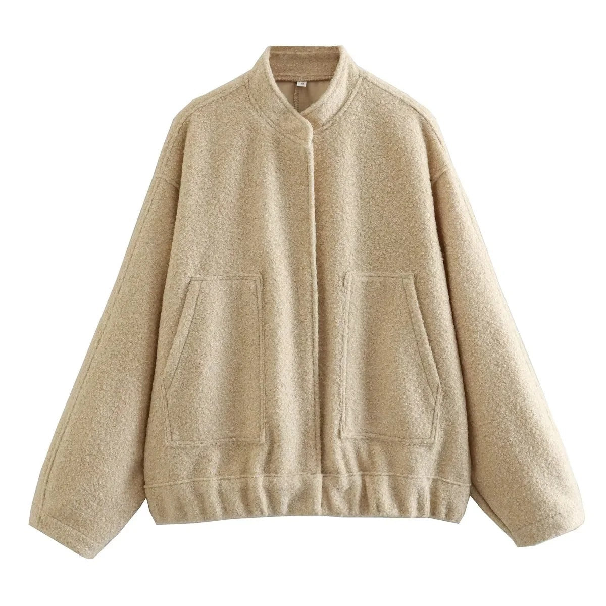 Damen Oversized Wolljacke im schlichten Design Krohn-e