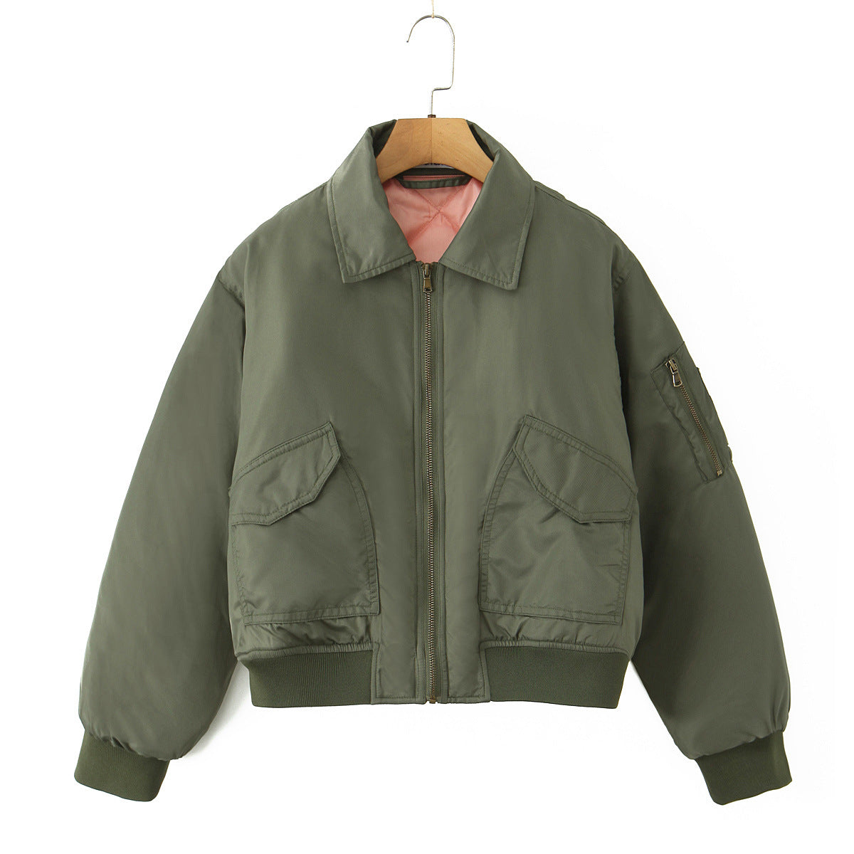 Damen lässige Bomberjacke mit praktischen Taschen Krohn-e
