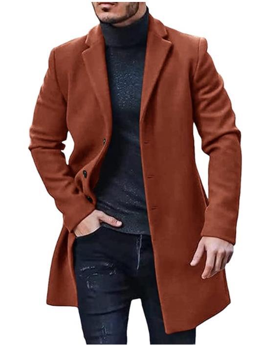 Herren gefütterter eleganter Trenchcoat Krohn-e