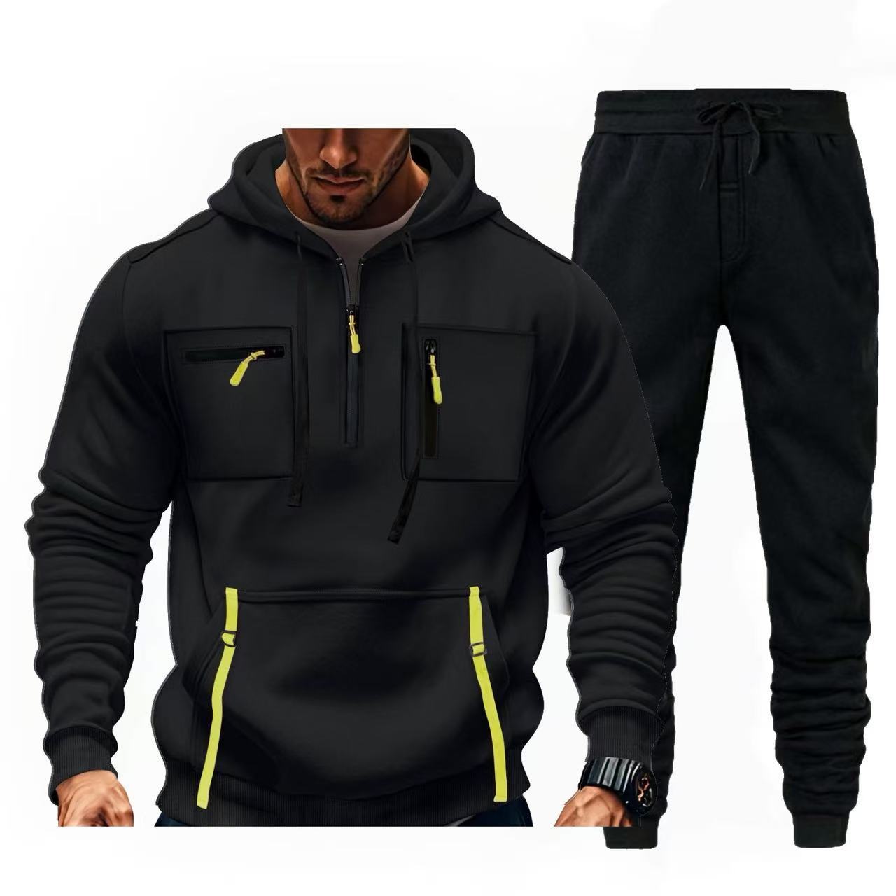 Herren multifunktionaler Kapuzenpullover und Jogginghose Kombination Krohn-e