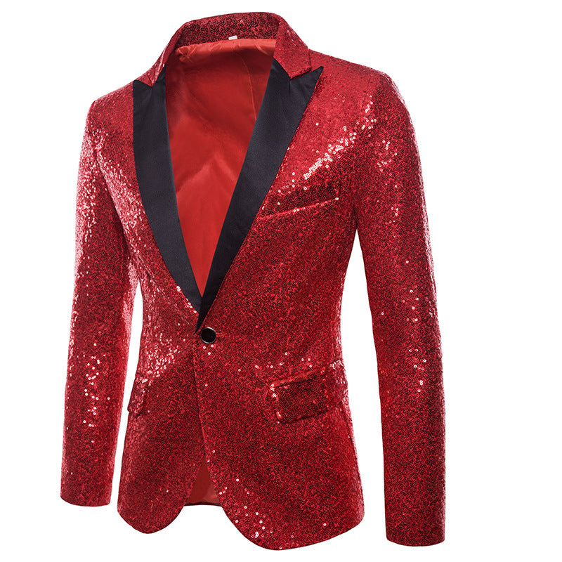 Herren Glitzernder Festtagsblazer mit elegantem Schnitt Krohn-e