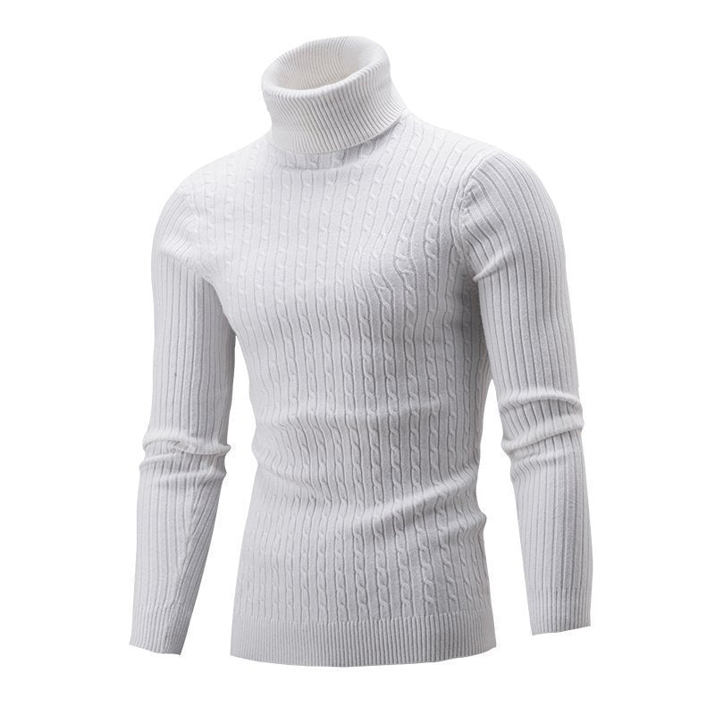 Herren modischer Rollkragenpullover aus feinem Strick Krohn-e