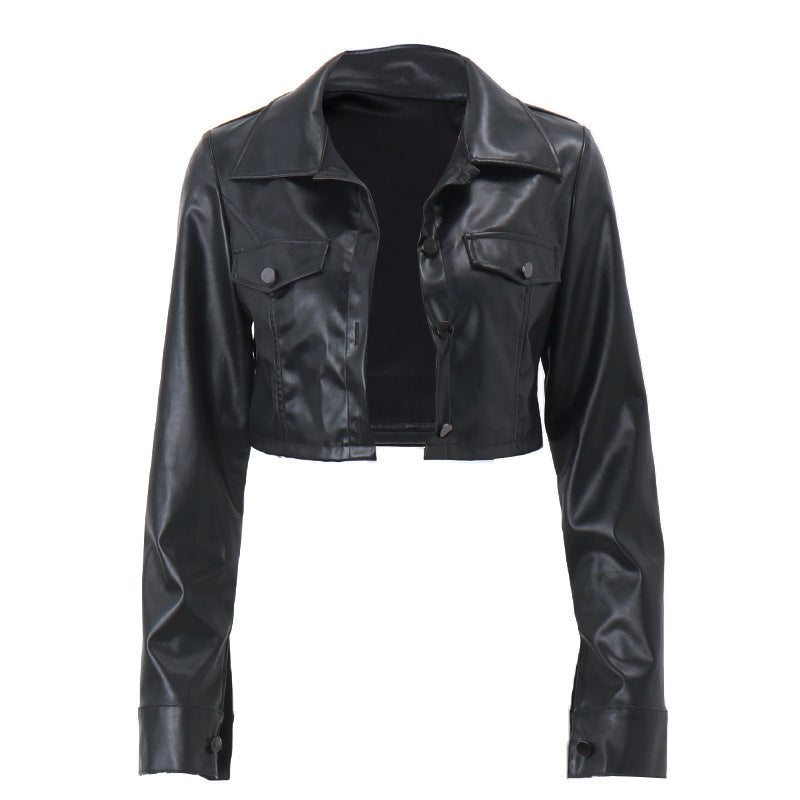 Damen cropped Kunstlederjacke Krohn-e