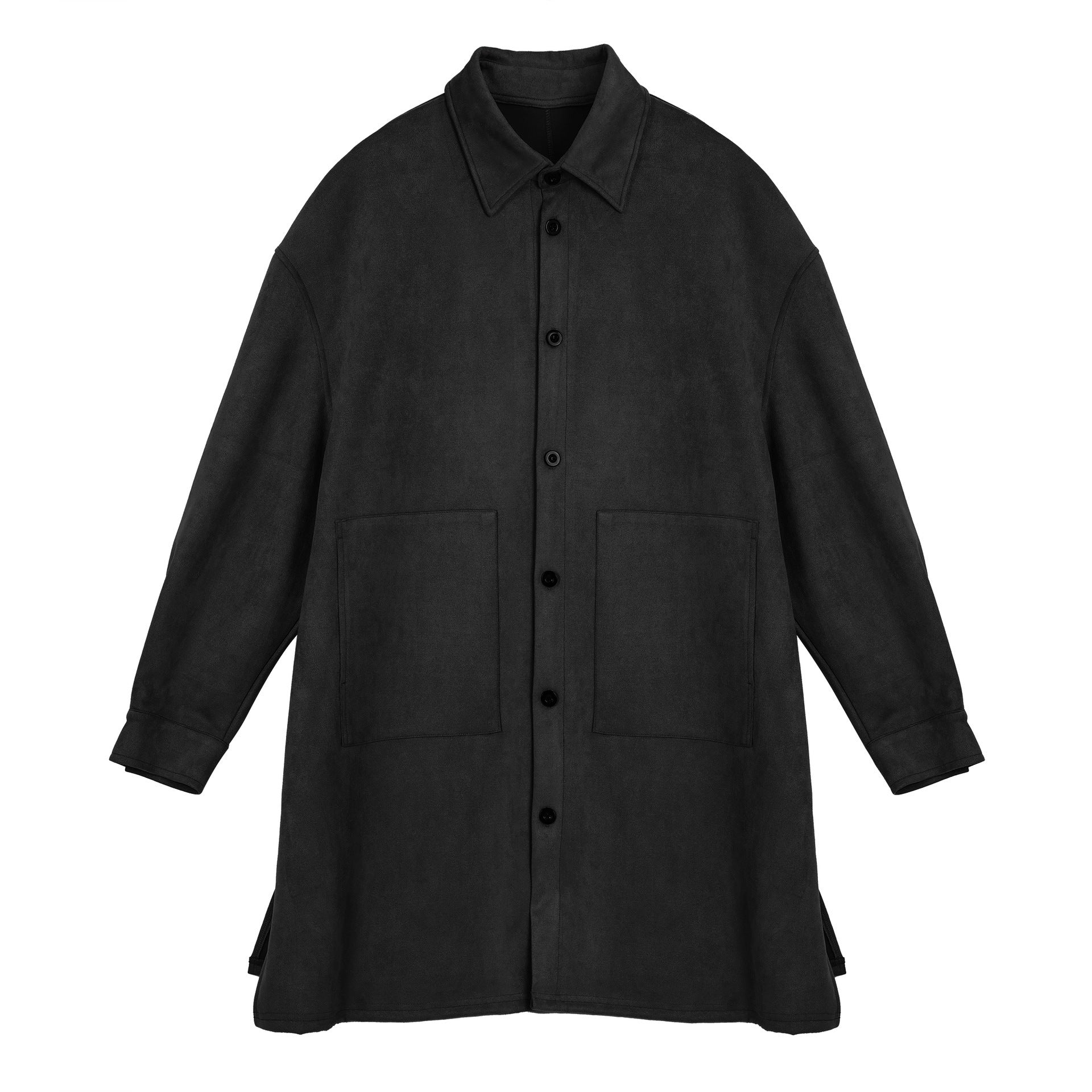 Damen Oversize Hemdenjacke aus weichem Suede mit großen Taschen Krohn-e