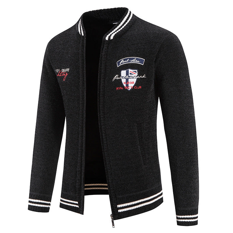 Herren sportliche Strickjacke mit vielseitigem Design Krohn-e