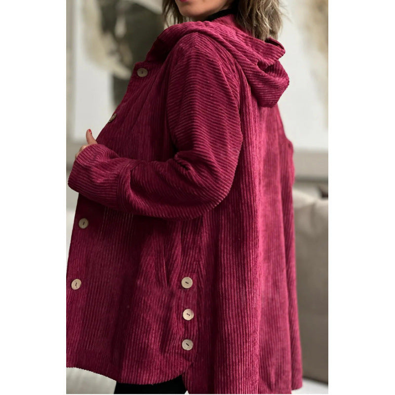Krohn-e | Kapuzenjacke - Cordura - Lässige Passform - Mittellang - Casual Knopfverschluss