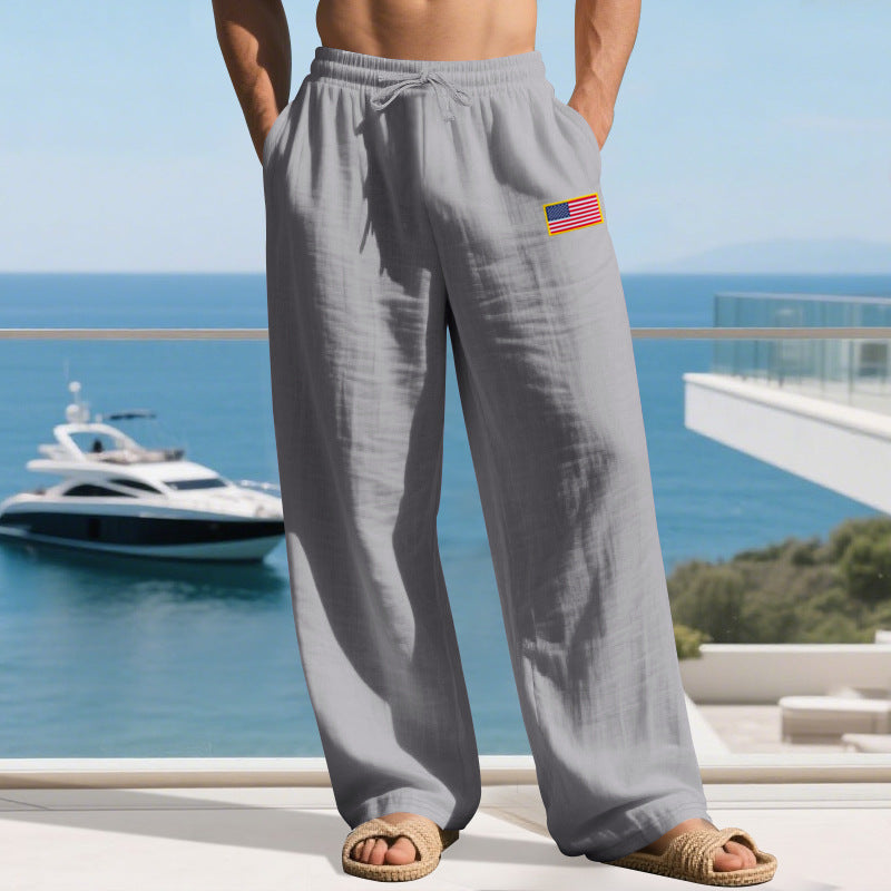 Herren lässige Freizeithose mit elastischem Bund und praktischen Seitentaschen Krohn-e