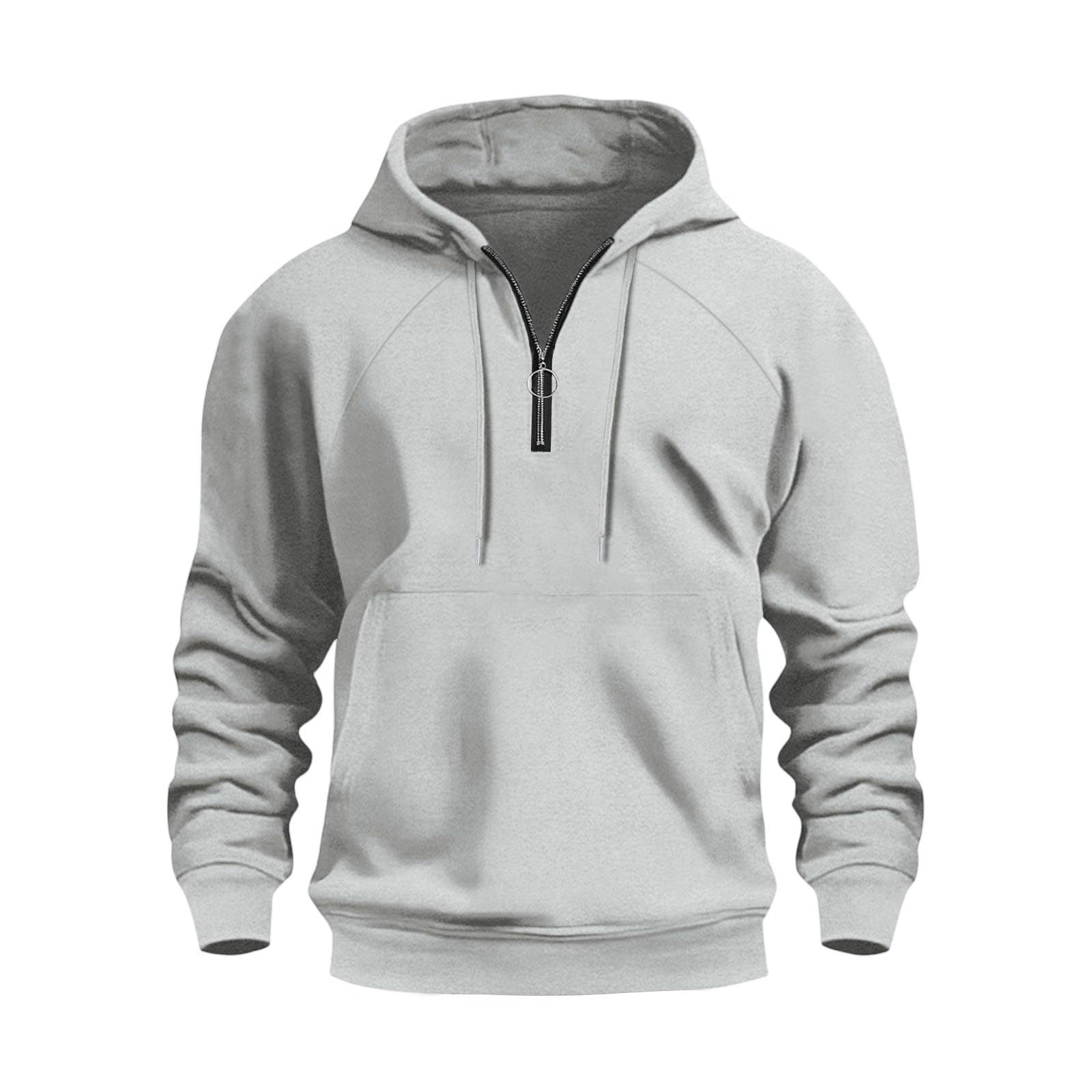 Herren funktionale Kapuzenpullover mit halbem Reißverschluss Krohn-e