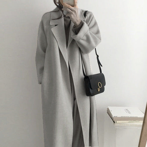 Damen eleganter und lässiger Trenchcoat mit großem Revers Krohn-e