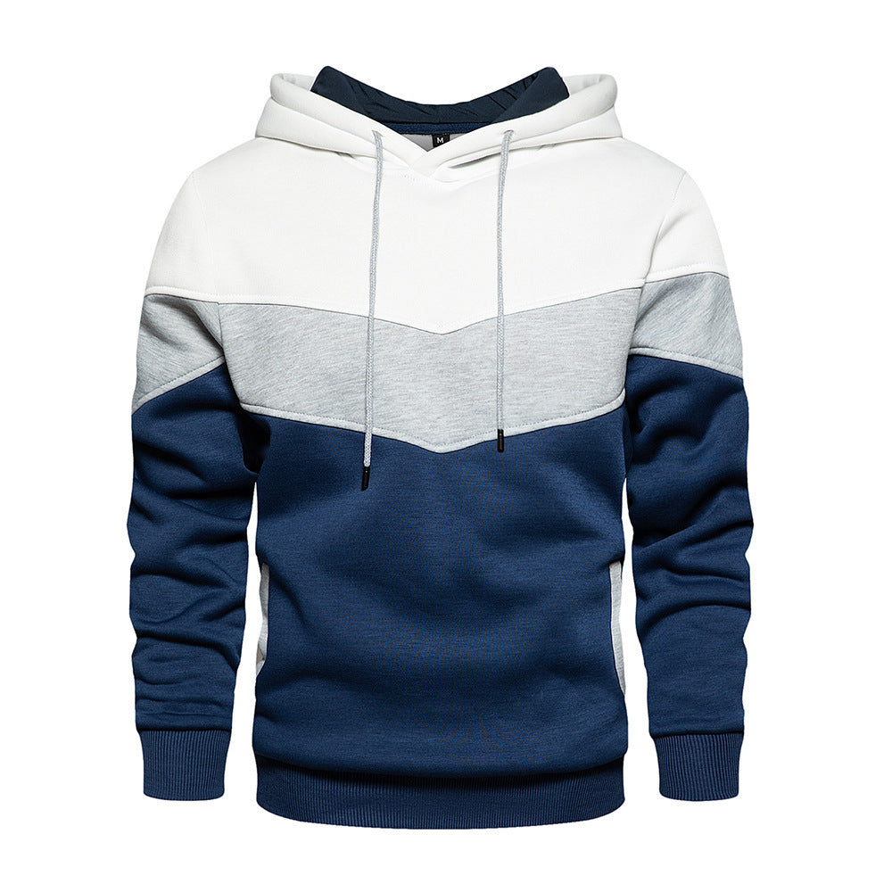 Herren modischer Kapuzenpullover mit geometrischem Farbdesign Krohn-e
