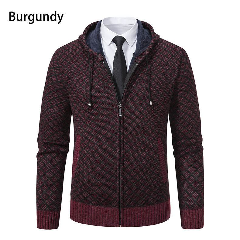 Herren modische Sweatjacke mit Kapuze und elegantem Muster Krohn-e
