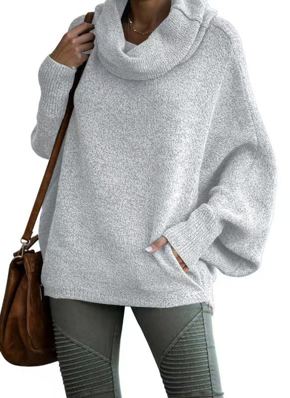 Damen Oversized Strickpullover mit Rollkragen Krohn-e
