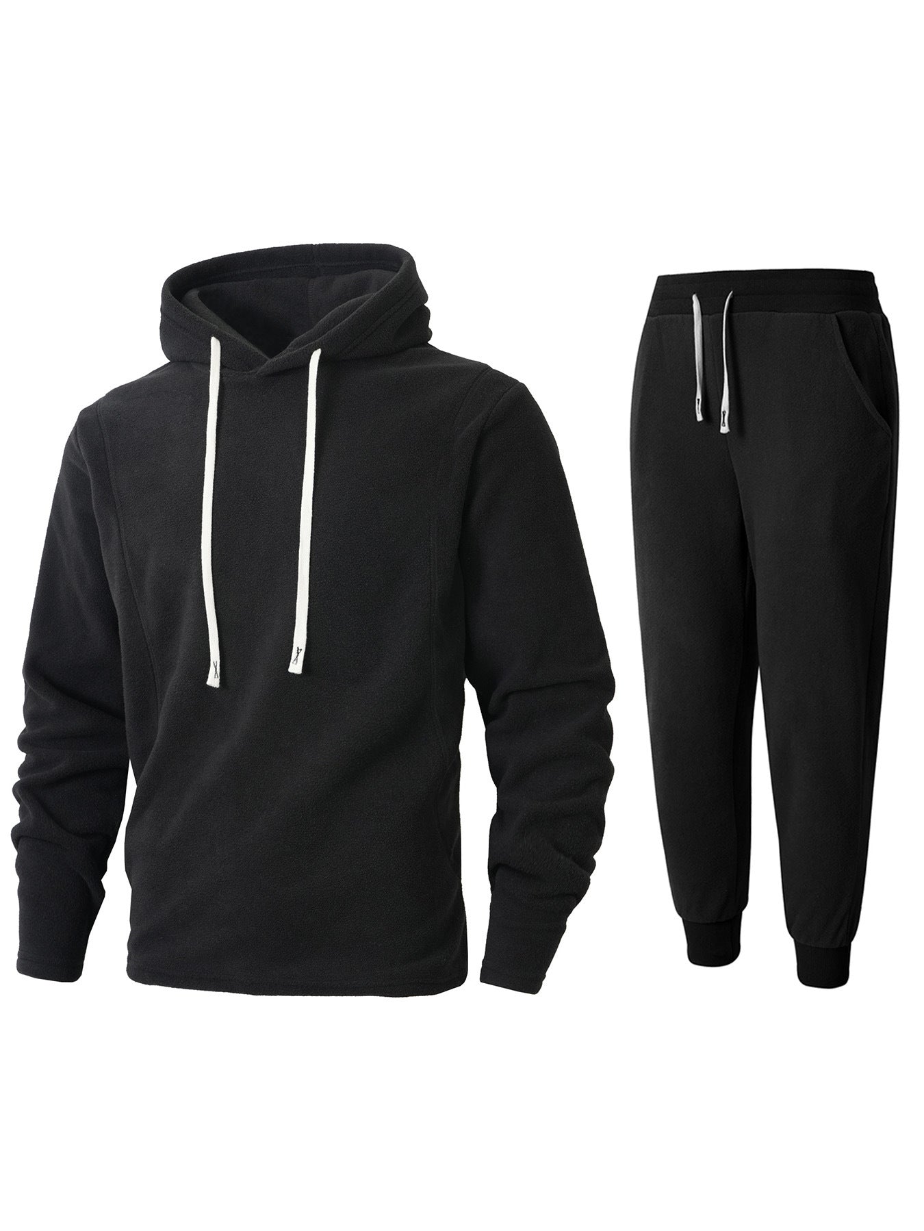 Damen Kuscheliger Fleece-Hoodie und Jogginghose Set Krohn-e