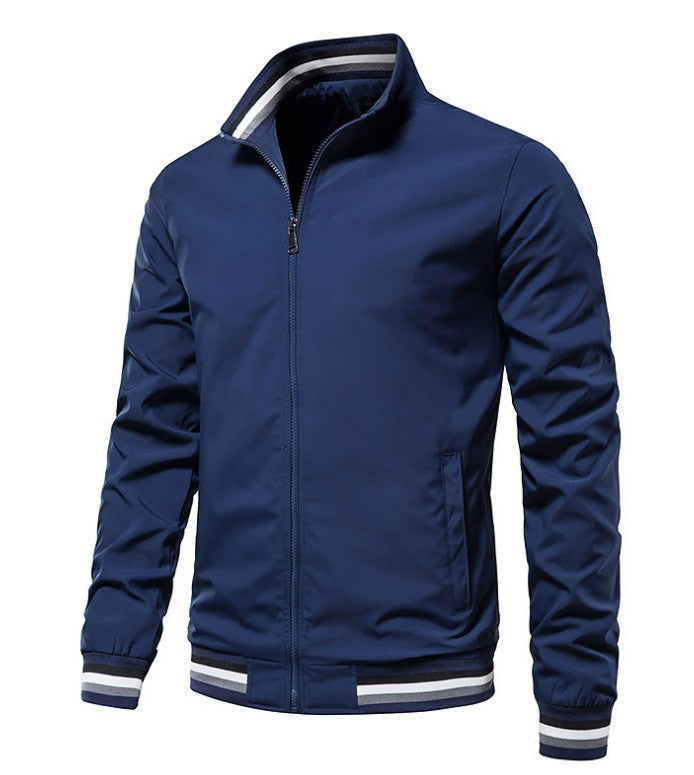Herren modische Bomberjacke mit elastischen Bündchen Krohn-e
