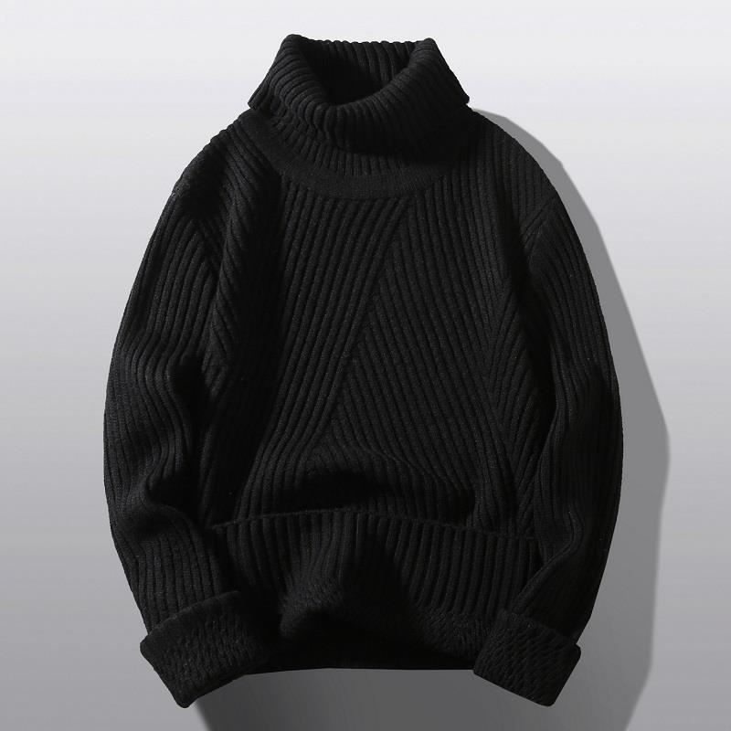 Damen Grobstrick-Rollkragenpullover mit aufwendigem Rippmuster Krohn-e