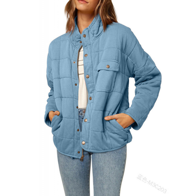 Damen Steppjacke mit dekorativem Knopf Krohn-e
