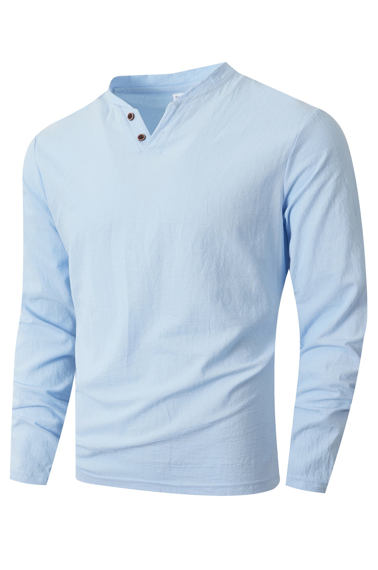 Herren Langarm Shirt mit modischem Henley-Ausschnitt Krohn-e