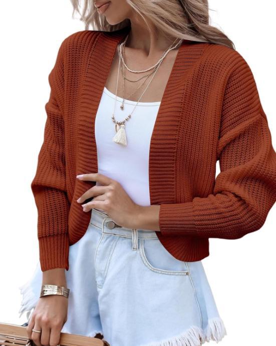 Damen lässiger Strickpullover mit überschnittenen Schultern und weitem Schnitt Krohn-e