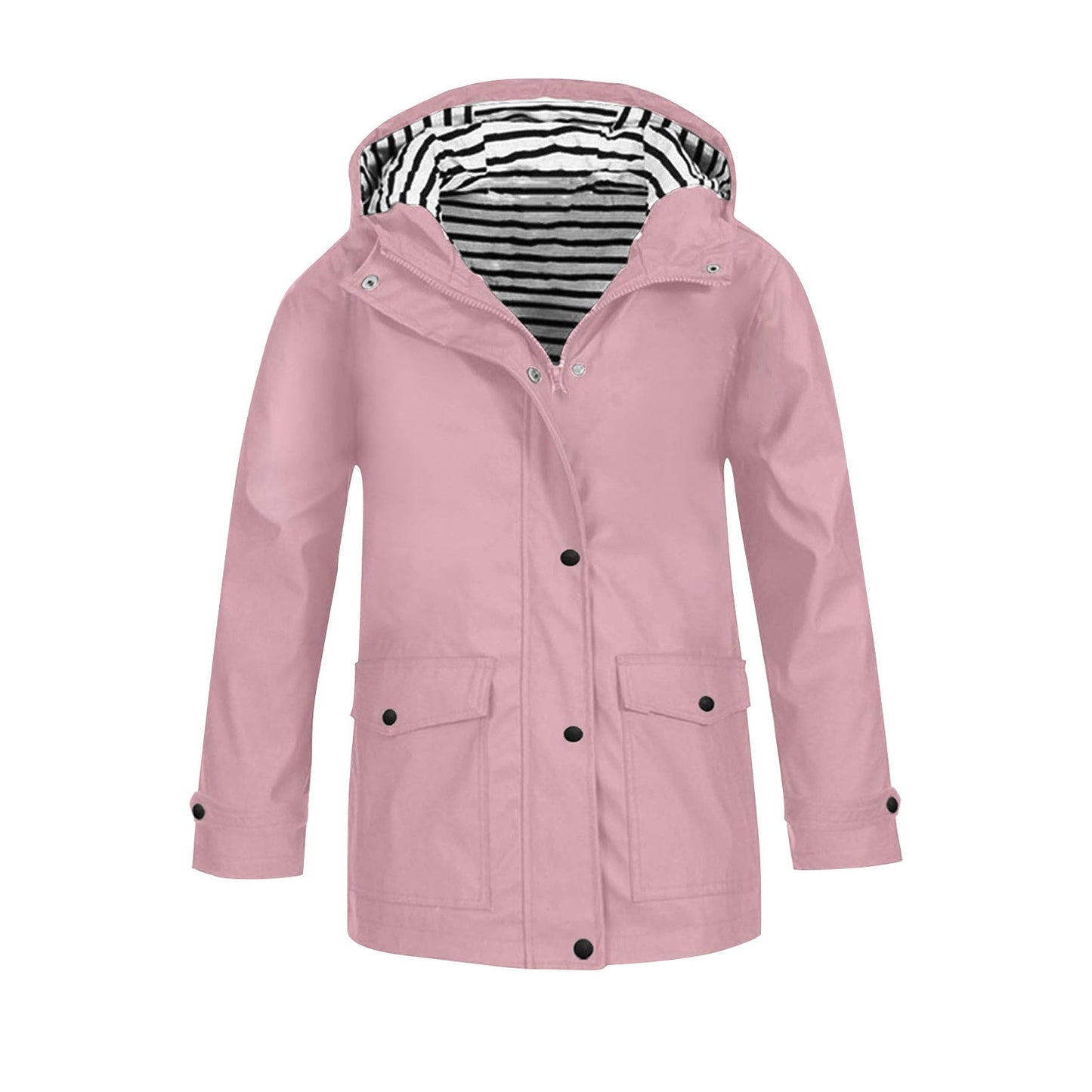Damen wetterfeste Parkajacke mit praktischen Taschen und verstellbarem Kapuzenkragen Krohn-e