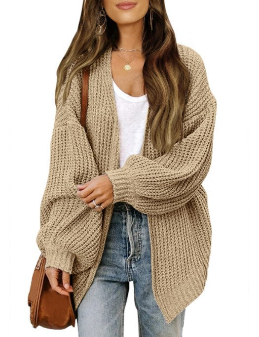 Damen Grobstrickjacke mit überschnittenen Schultern und lässigem Schnitt Krohn-e