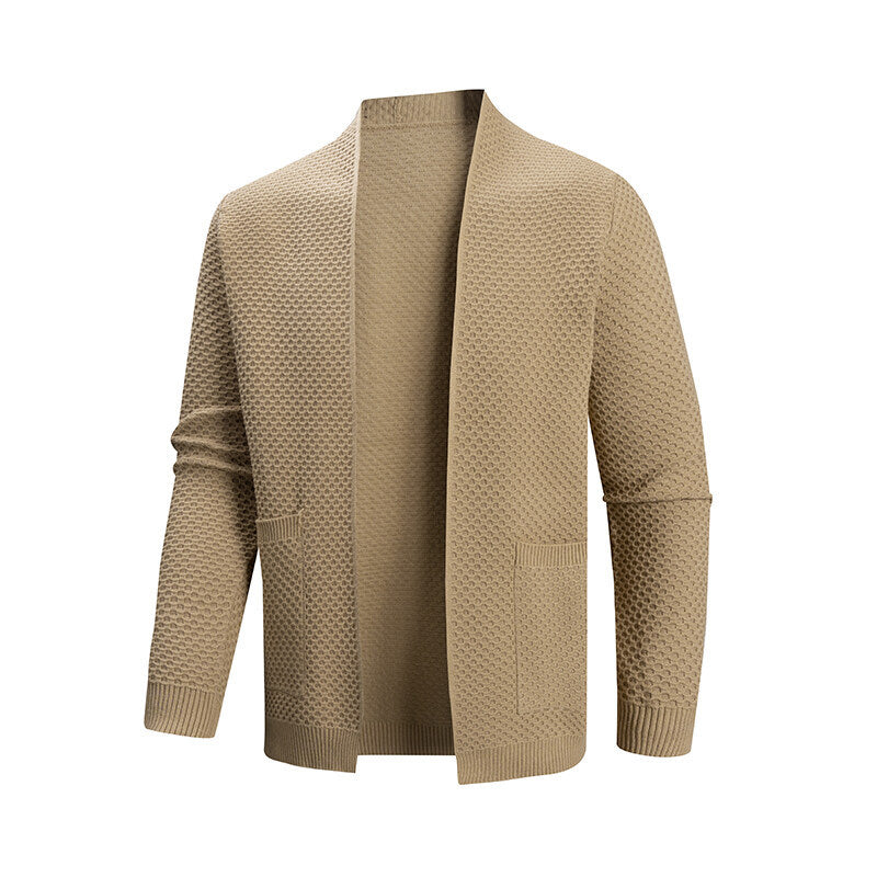 Herren Strickjacke mit strukturiertem Design und praktischen Taschen Krohn-e