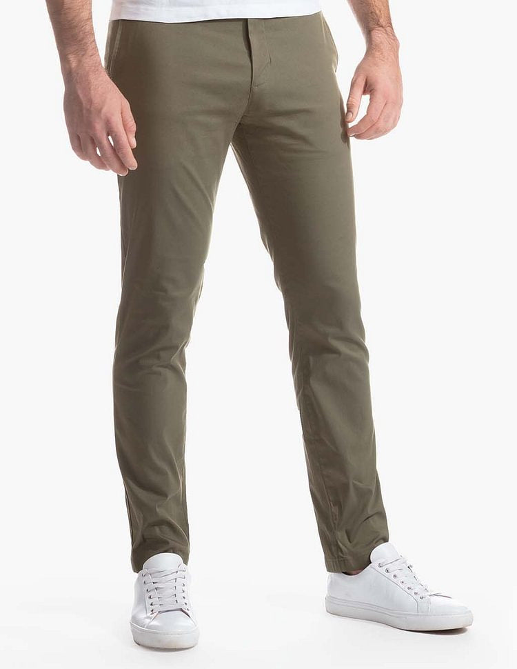 Herren Slim-Fit Chinohose aus atmungsaktivem Material Krohn-e