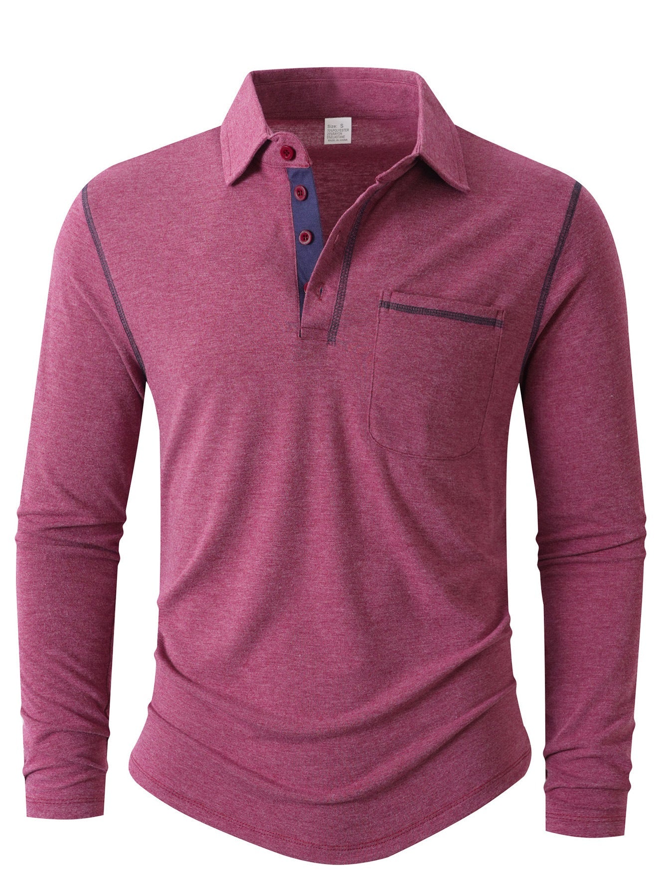 Herren Langarm Poloshirt Krohn-e