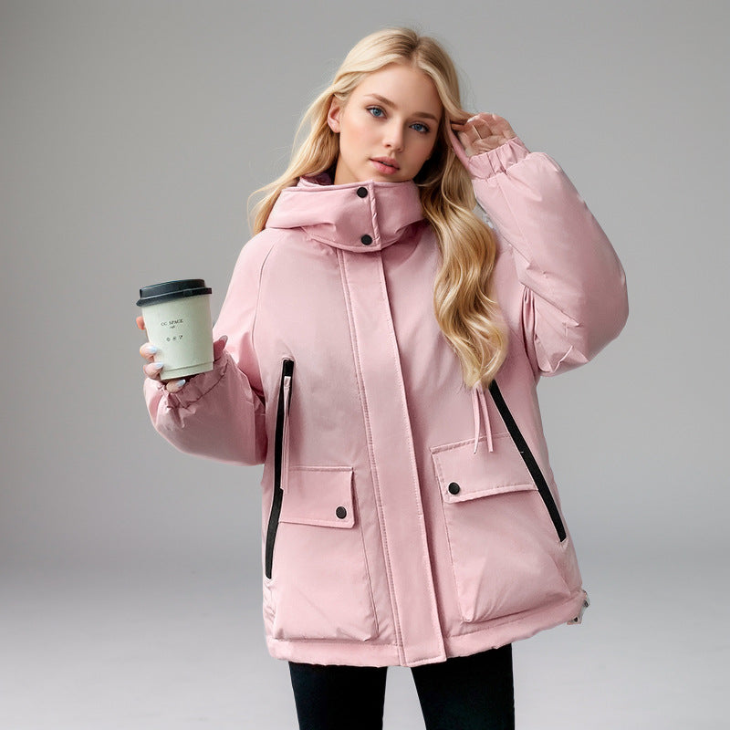 Damen sportliche Übergangsjacke mit vielfältigen Taschen und verstellbarem Kragen Krohn-e