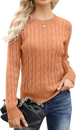 Damen klassischer Strickpullover mit Zopfdesign Krohn-e
