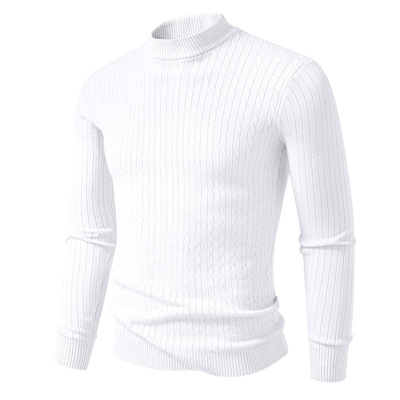 Herren Rollkragenpullover aus strukturiertem Strick Krohn-e