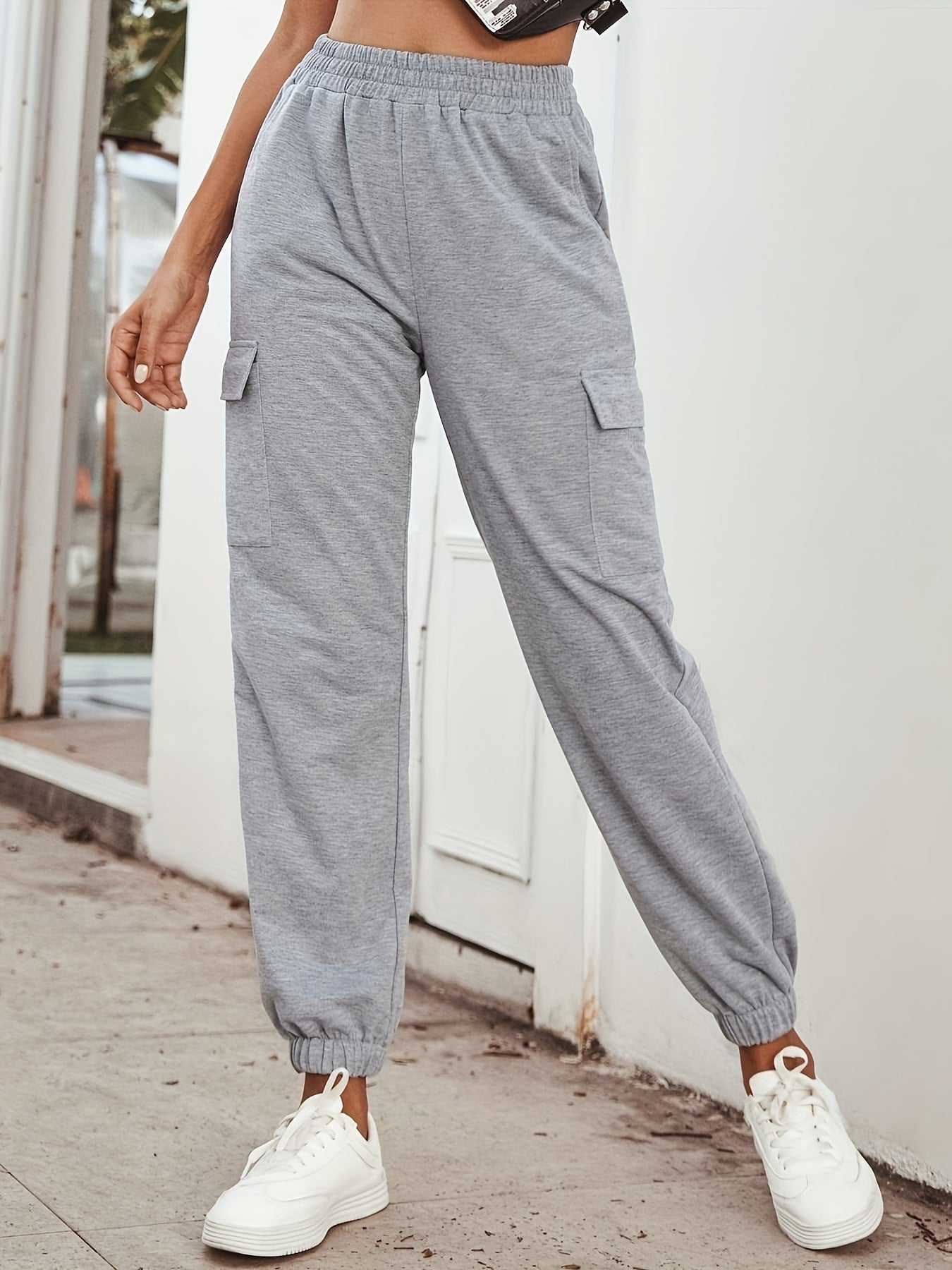 Damen Cargo-Hose mit elastischem Bund und praktischen Taschen Krohn-e