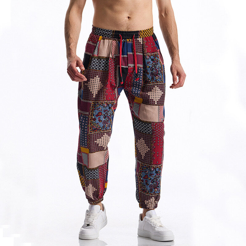 Herren Jogginghose mit modernem Patchwork-Design Krohn-e