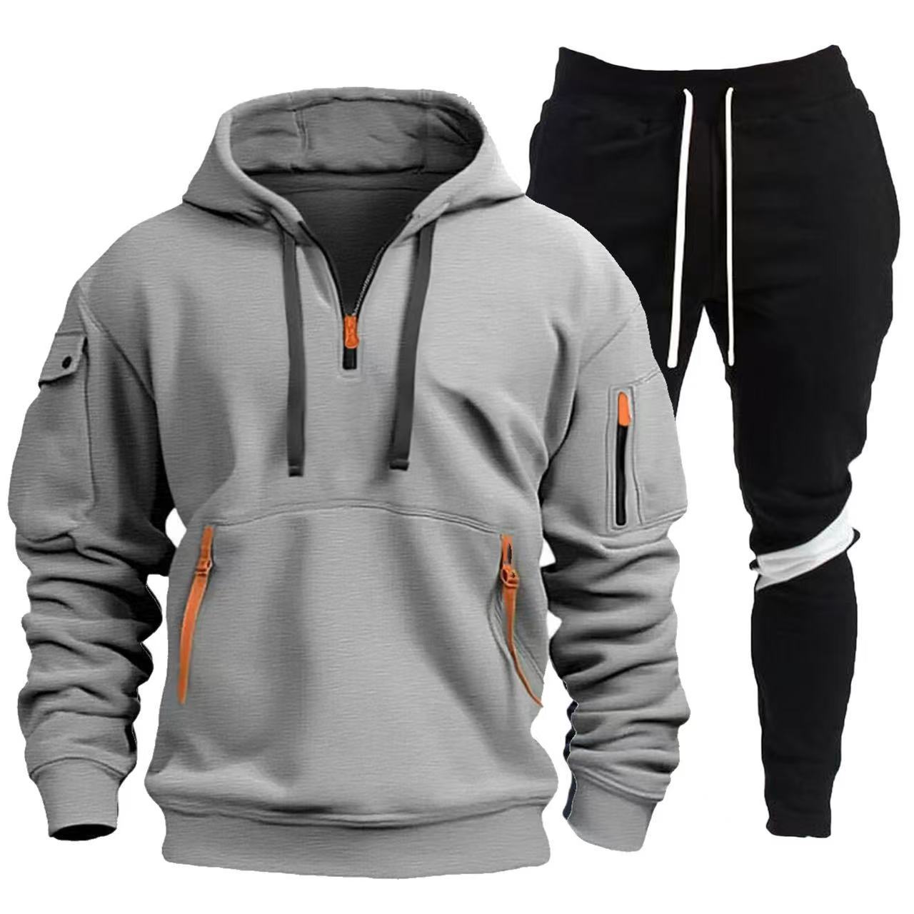 Herren Sportliche Hoodie- und Jogginghosen Kombination Krohn-e